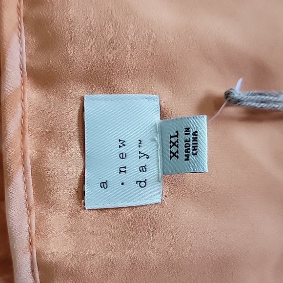 A NEW DAY JUNIOR ORANGE ACCORDION PLEATED DRESS/  XXL. - Picture 6 of 10